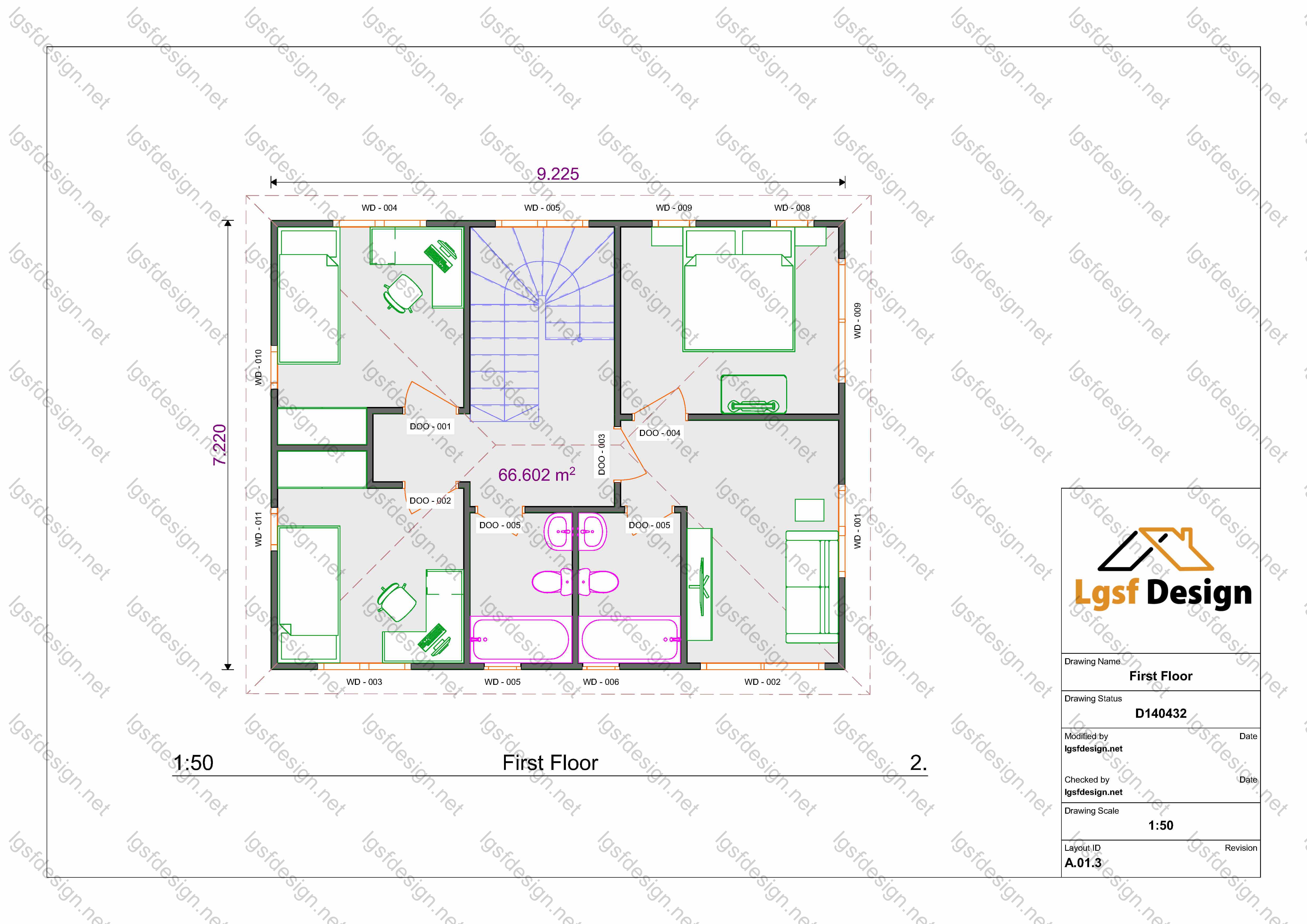 D140432 floor plan