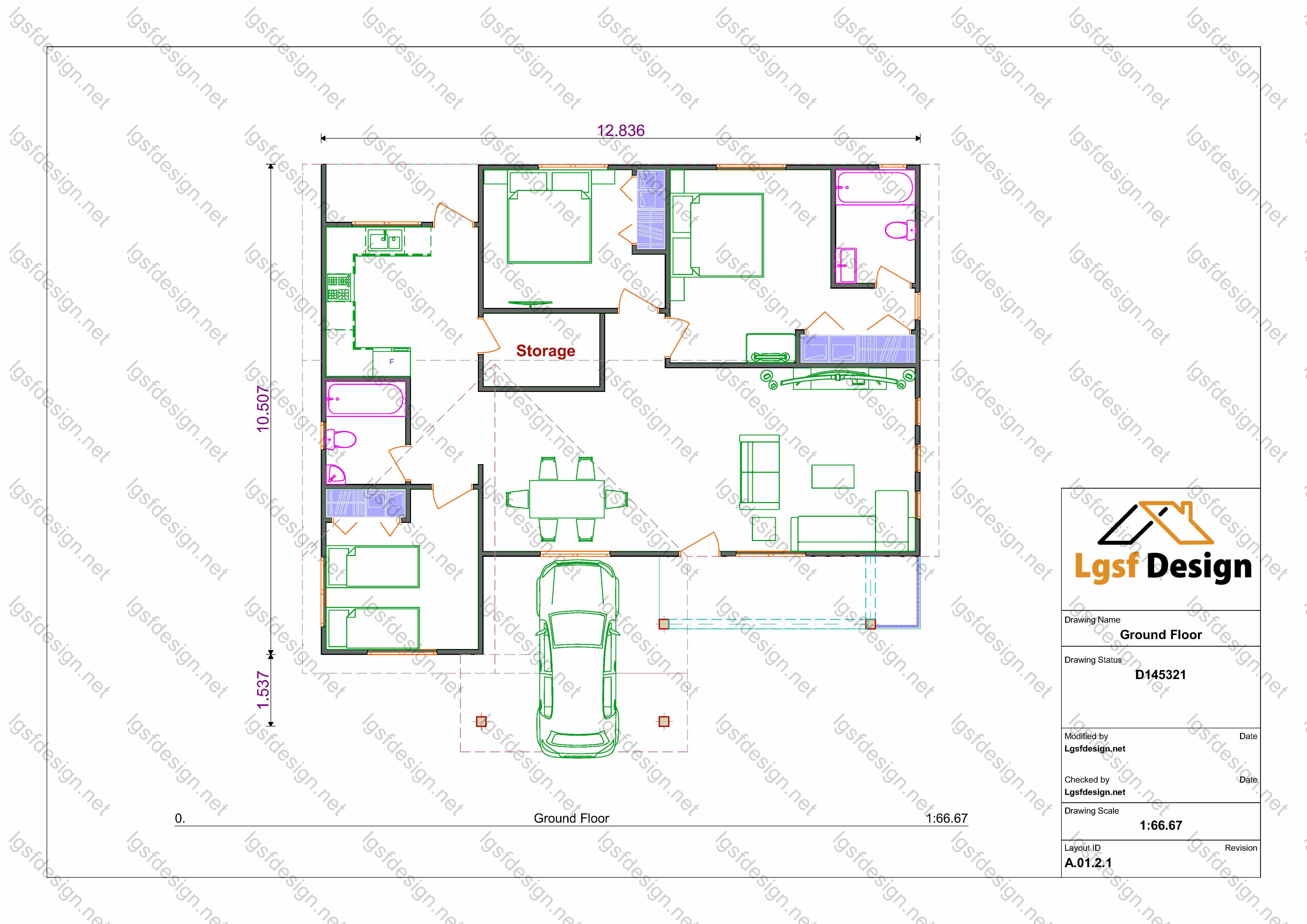 D145321 floor plan