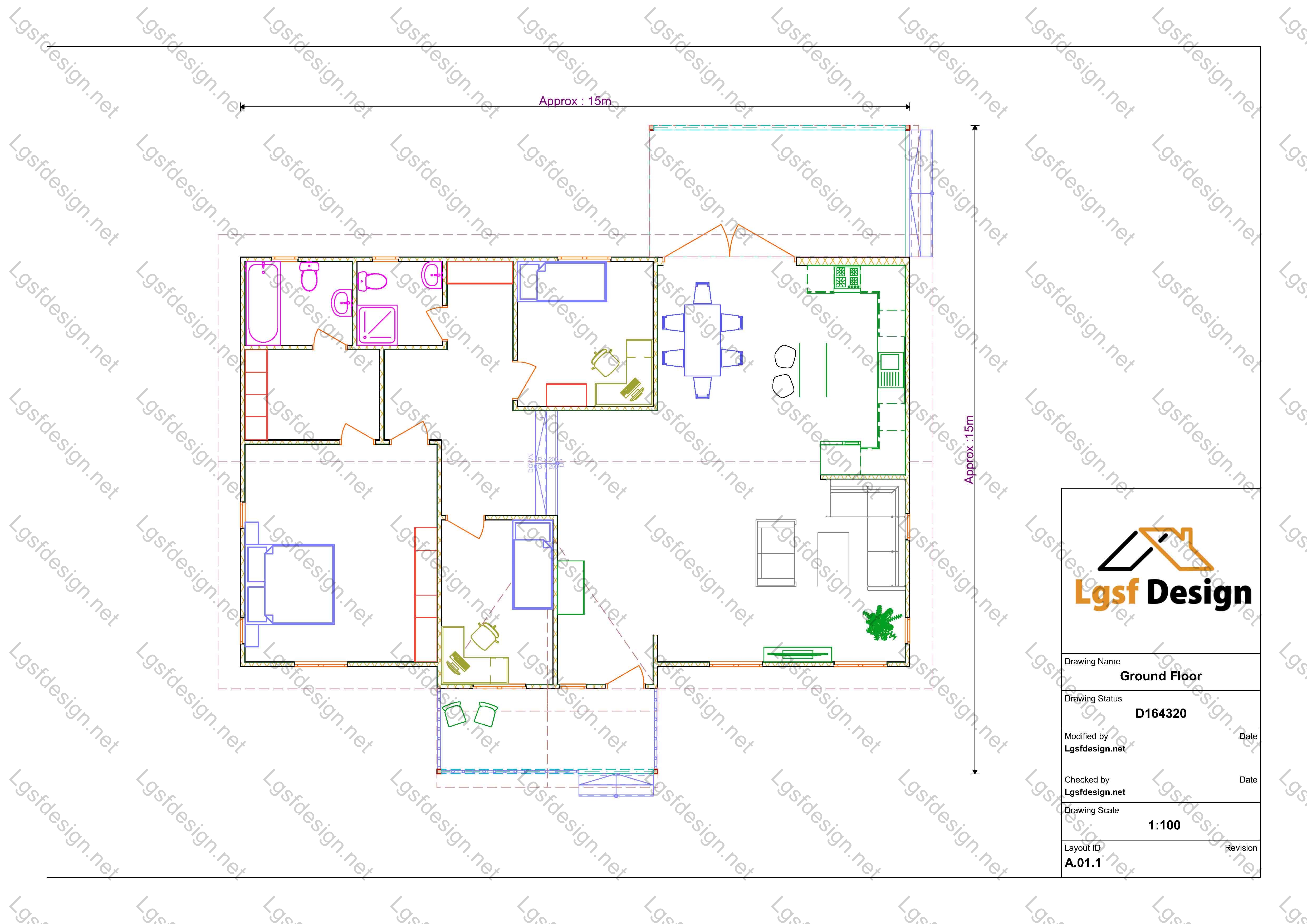 D164320 floor plan
