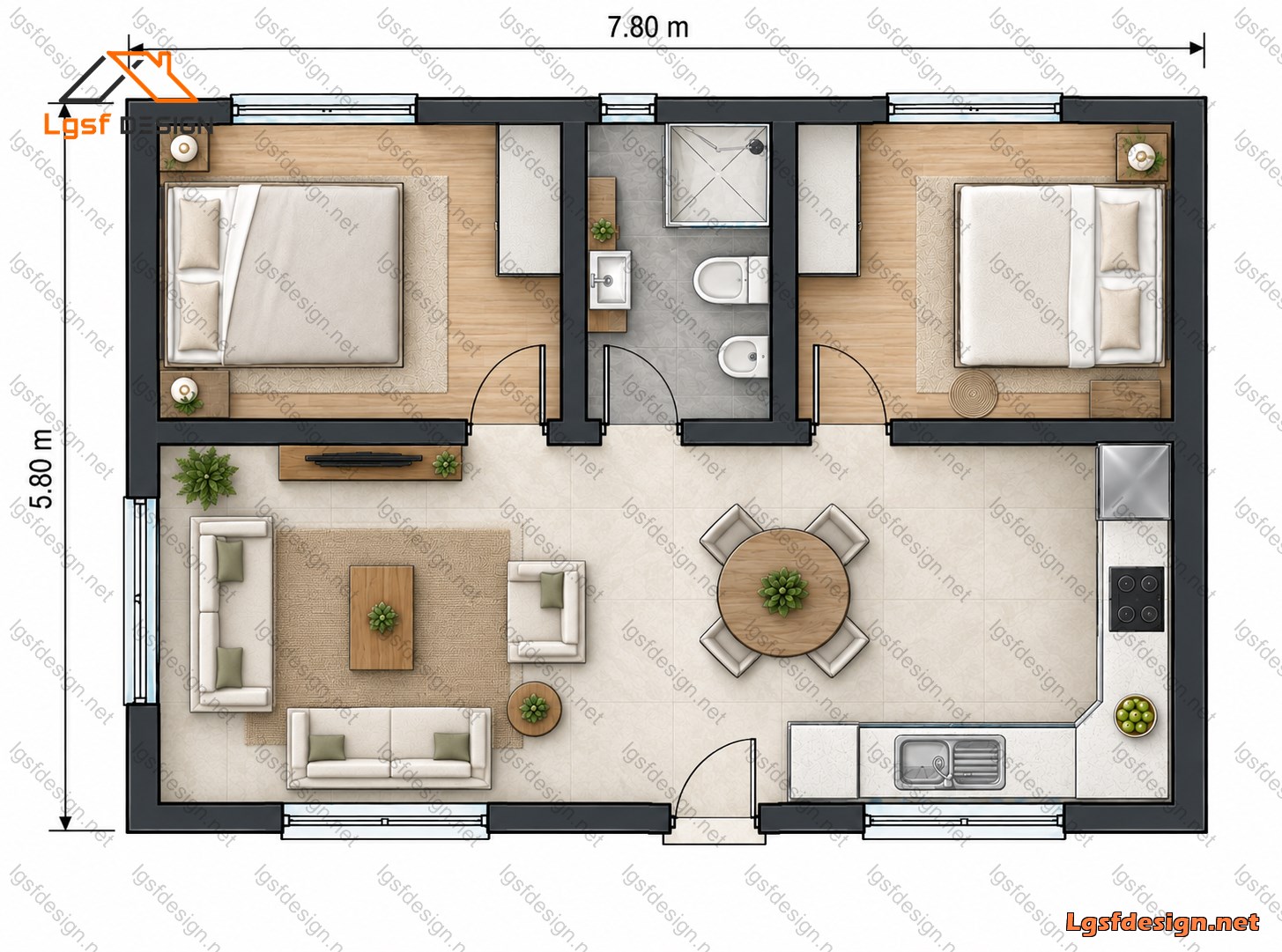 D45210 floor plan
