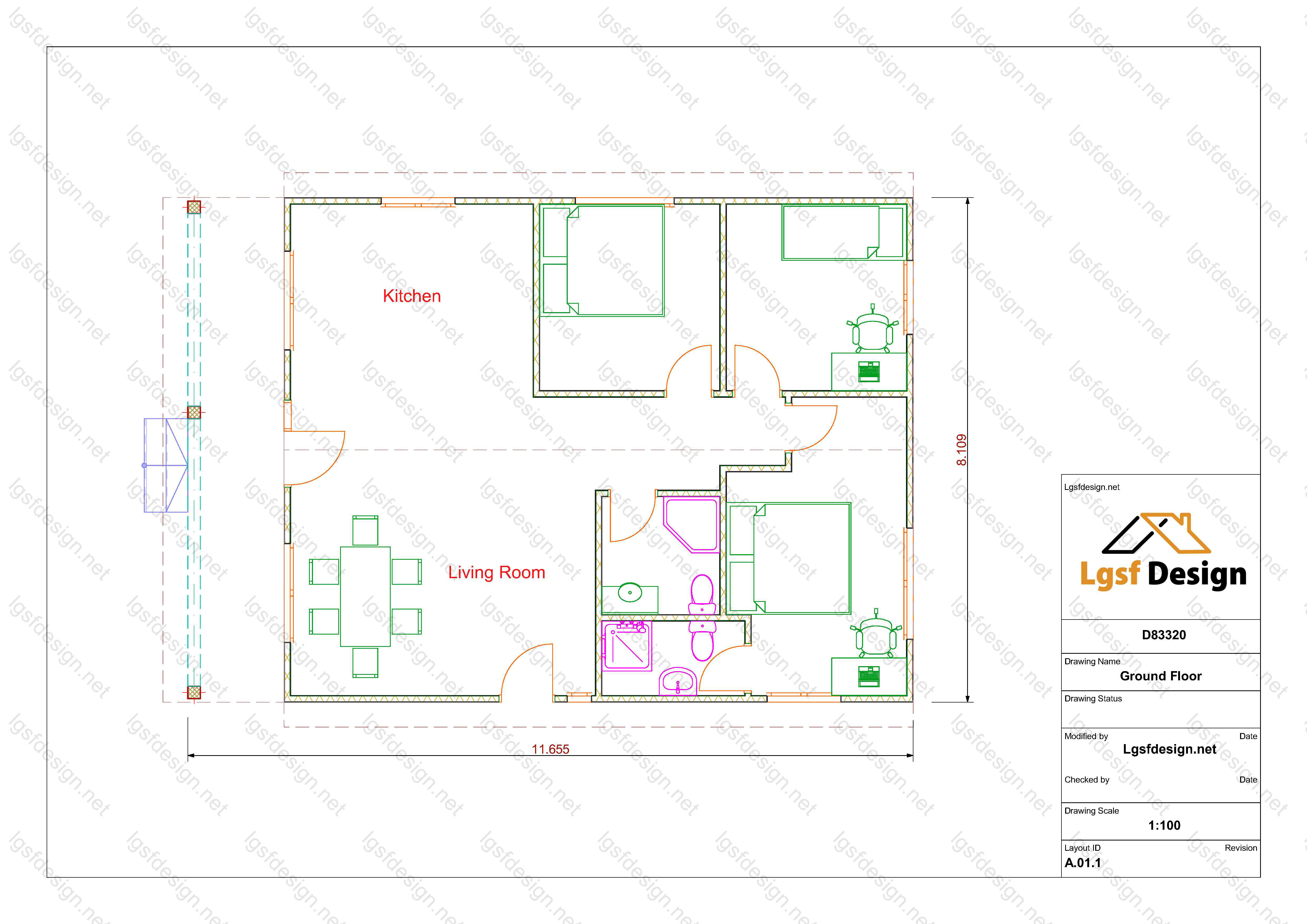 D83320 floor plan