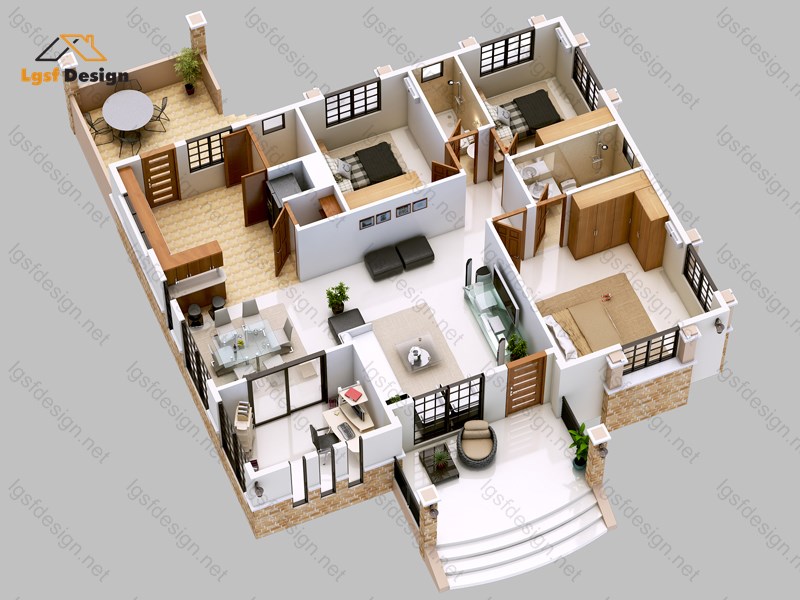 LSF house plan D110320 gallery image 2