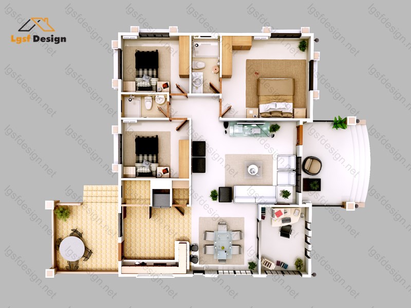 LSF house plan D110320 gallery image 4