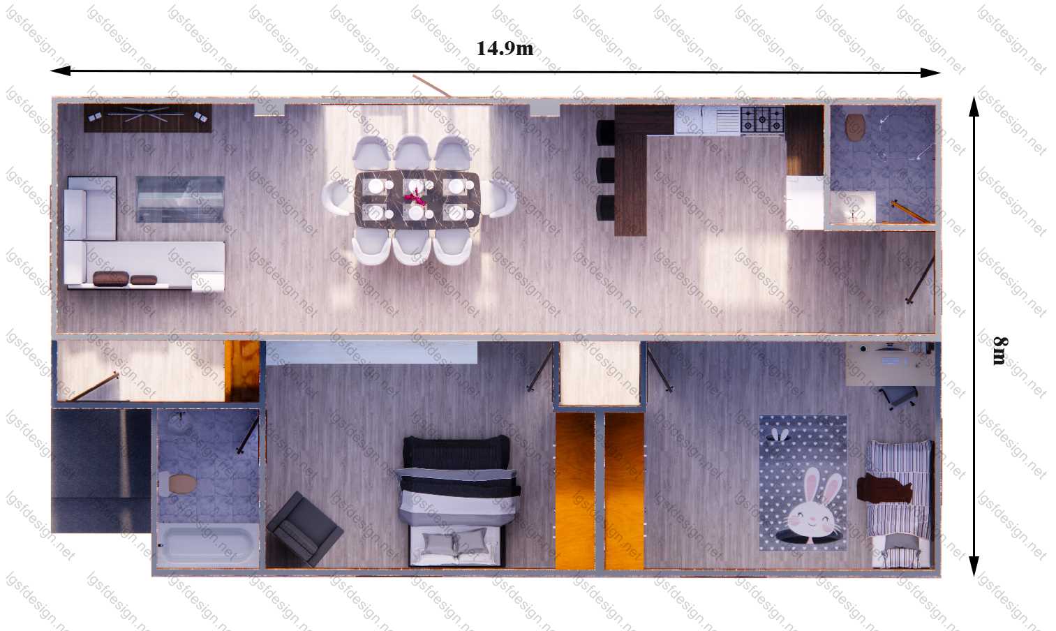 LSF house plan D115220 gallery image 8