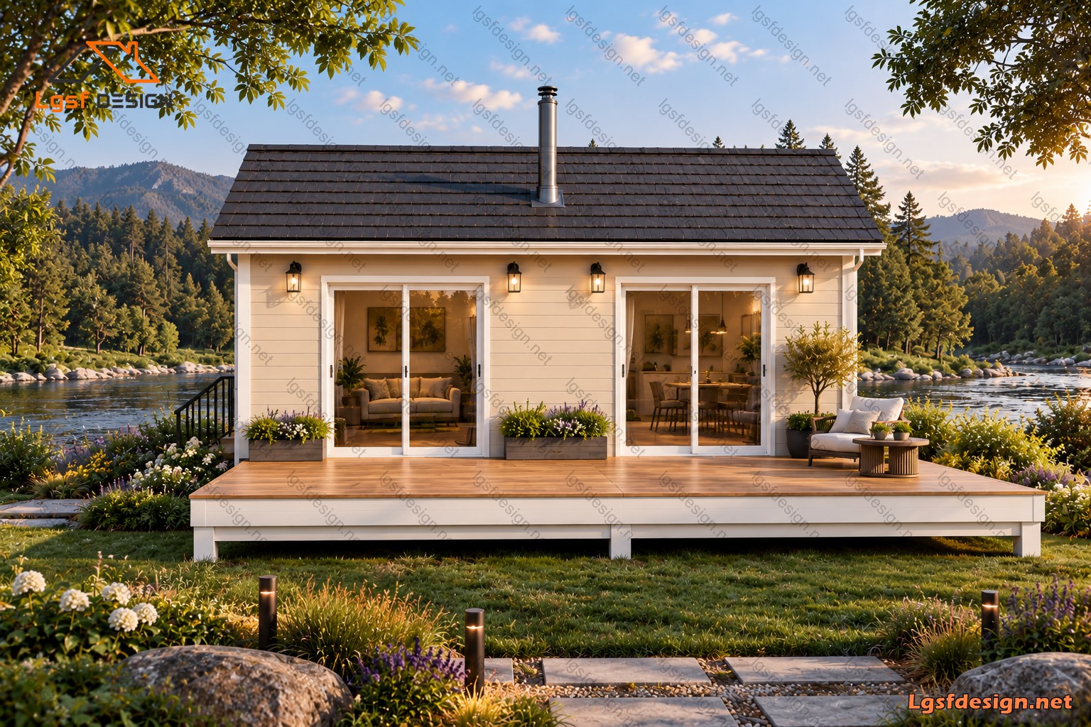 LSF house plan D41110 gallery image 2