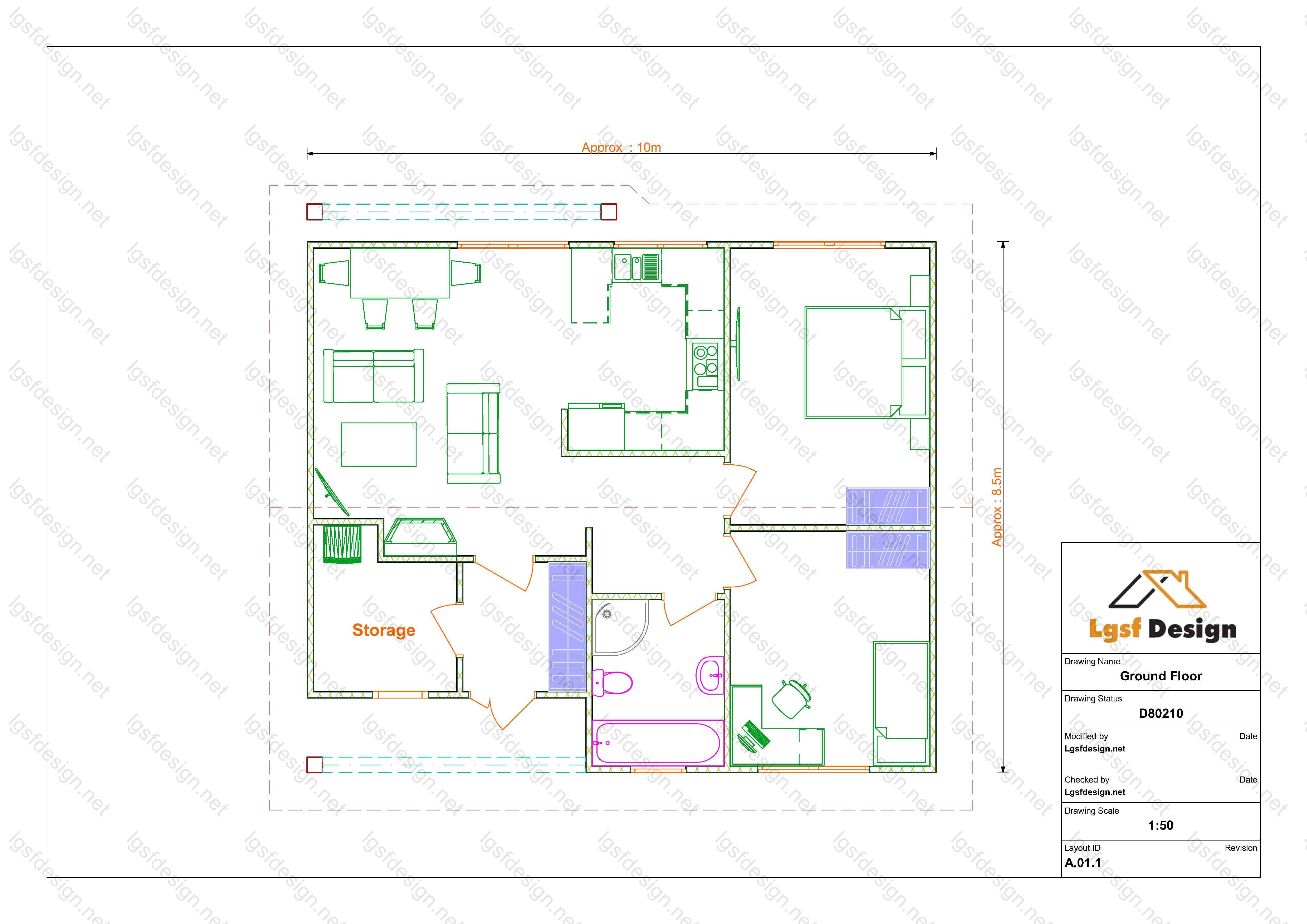 LSF house plan D80210 gallery image 15