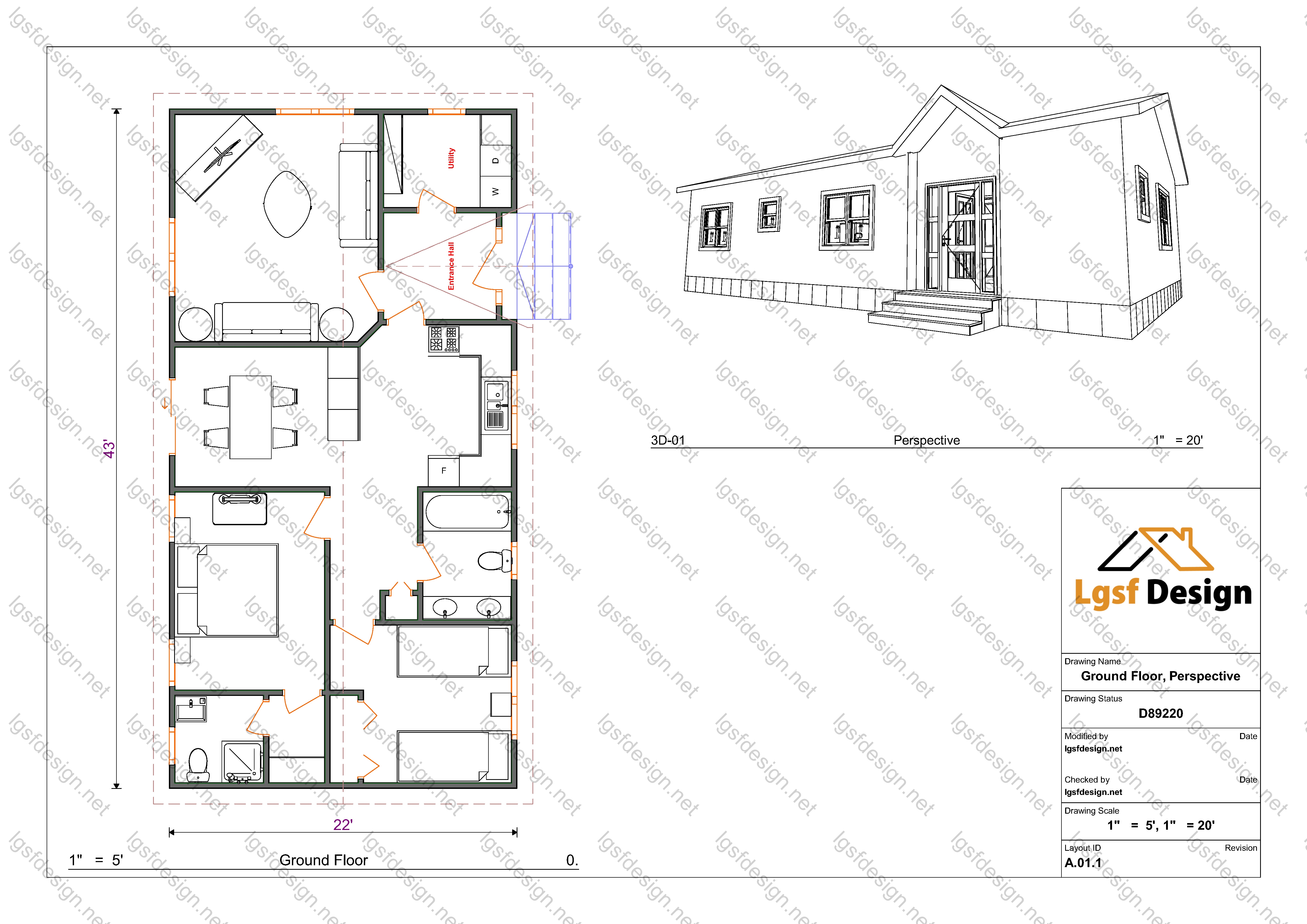 LSF house plan D89220 gallery image 12