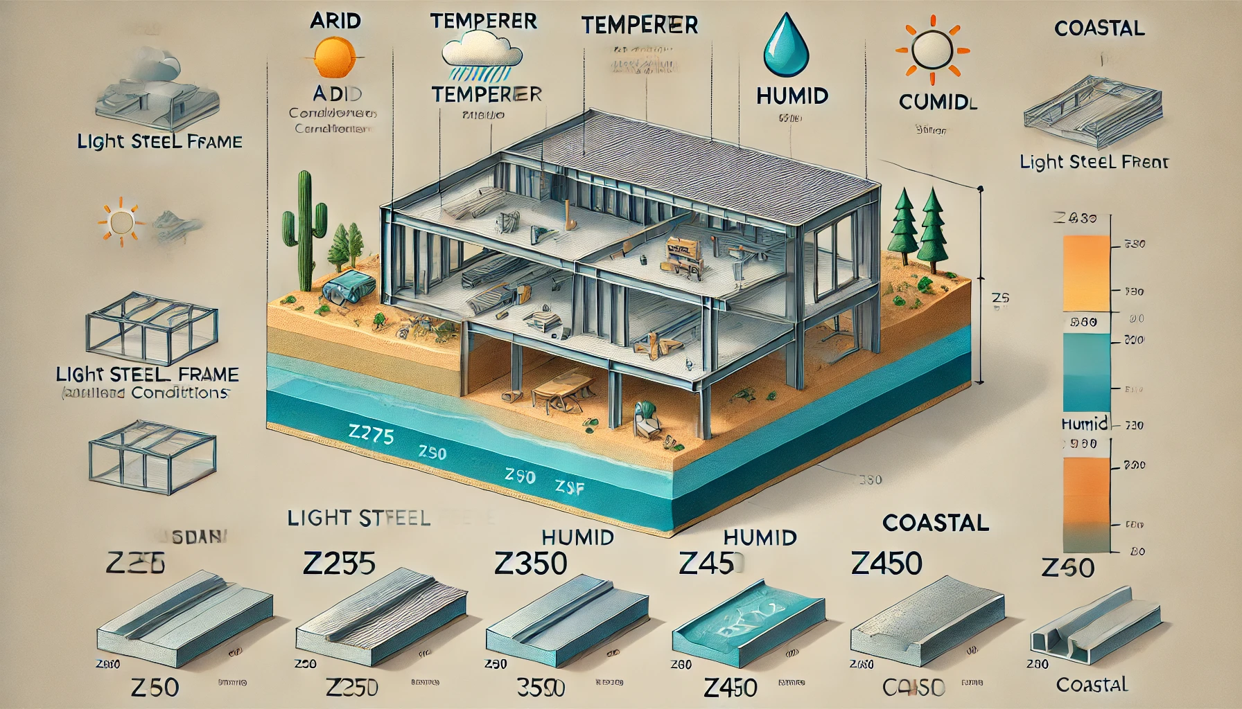 Durability of Light Steel Frame (LSF) Structures in Varied Humidity Conditions